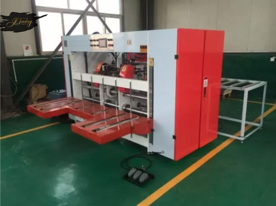 Semi-Auto Double Piece Sheet Folder Gluer Boxing Making Machine